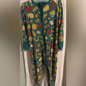 Little Sleepies in pasta print